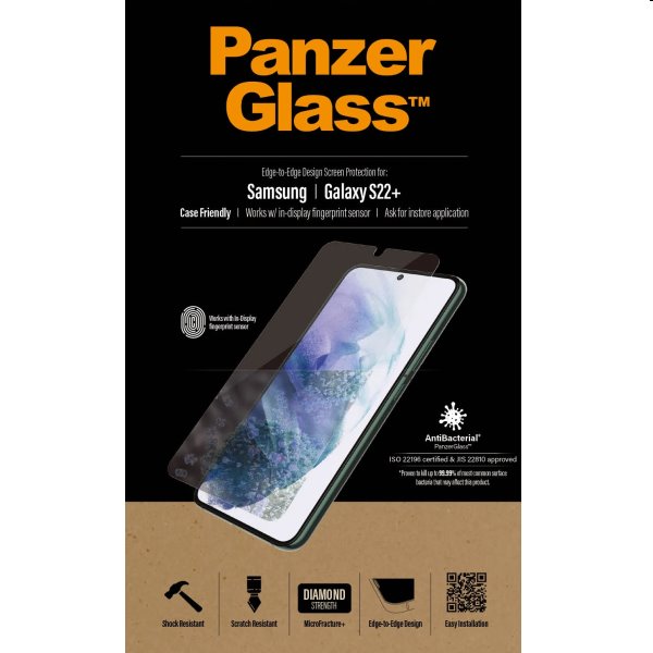 Ochranné sklo PanzerGlass Case Friendly AB pre Samsung Galaxy S22 Plus 7294