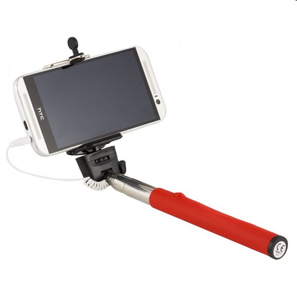 Omega Monopod Selfie tyč, červená