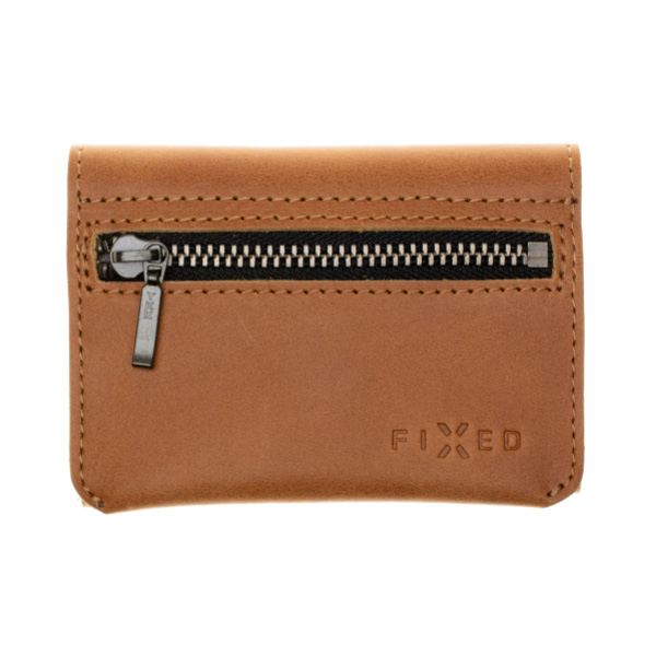 FIXED Smile Tripple Kožená peňaženka s inteligentným lokátorom, hnedá FIXSM-TR2-BRW