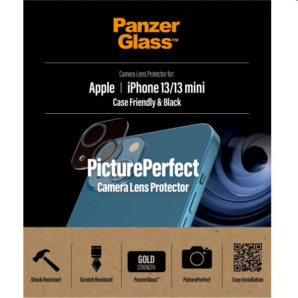 PanzerGlass ochranný kryt objektívu fotoaparátu pre Apple iPhone 13, 13 mini 0383
