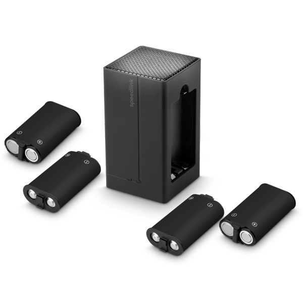 Duálna nabíjačka Speedlink Juizz USB pre Xbox Series a  Xbox One, čierna SL-260003-BK