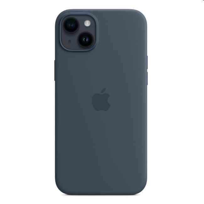 Silikónový zadný kryt pre Apple iPhone 14 Plus s MagSafe, búrkovo modrá MPT53ZMA