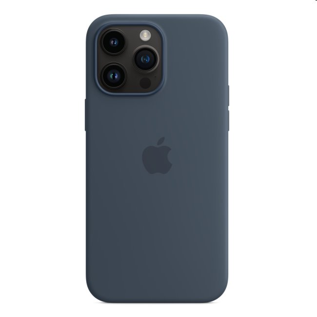Silikónový zadný kryt pre Apple iPhone 14 Pro Max s MagSafe, búrkovo modrá MPTQ3ZMA