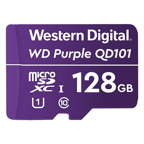 WD 128 GB microSDXC card Class10 U1, fialová WDD128G1P0C