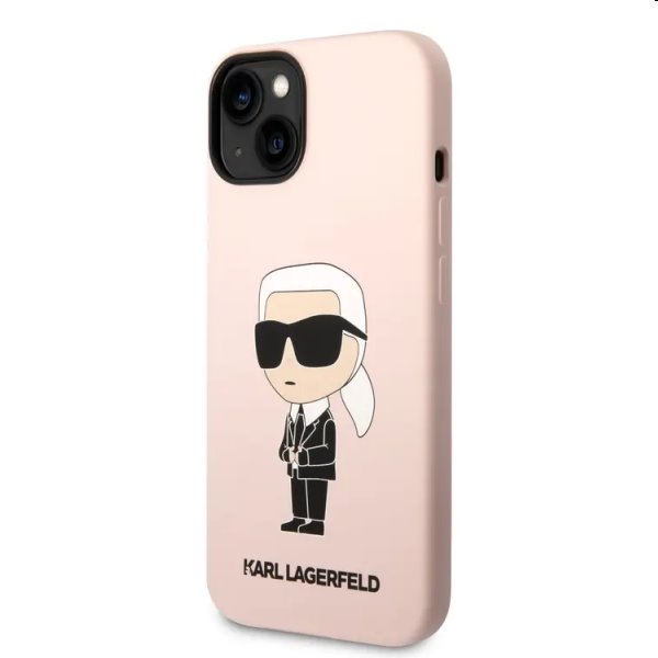 Zadný kryt Karl Lagerfeld Liquid Silicone Ikonik NFT pre Apple iPhone 14 Plus, ružová 57983112391