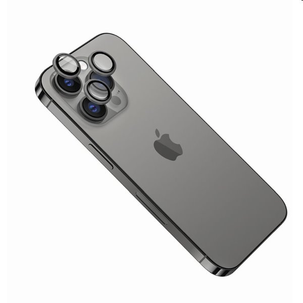 FIXED ochranné sklá šošoviek fotoaparátov pre Apple iPhone 13 Pro, 13 Pro Max, sivá FIXGC2-725-GR