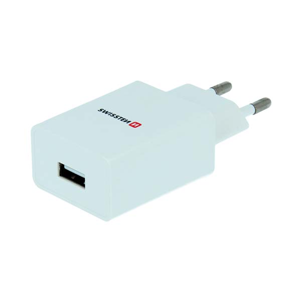 Sieťový Adaptér Swissten Smart IC 1 x USB 1A a Dátový kábel USB  Lightning 1,2 m, biela 22067000