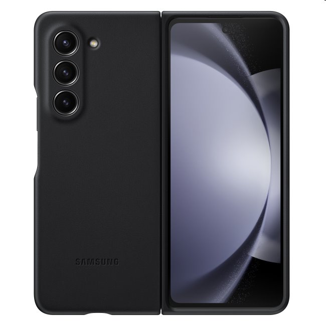 Zadný kryt z eko kože pre Samsung Galaxy Z Fold5, čierna EF-VF946PBEGWW