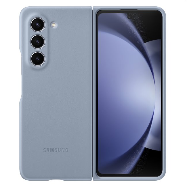 Zadný kryt z eko kože pre Samsung Galaxy Z Fold5, modrá EF-VF946PLEGWW