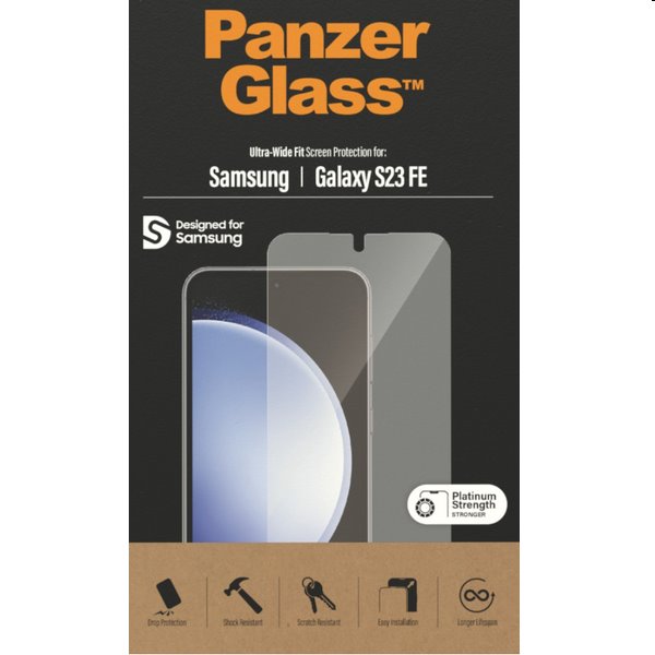 Ochranné sklo PanzerGlass UWF AB pre Samsung Galaxy S23 FE, čierna 7341