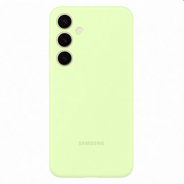 Zadný kryt Silicone Cover pre Samsung Galaxy S24 Plus, svetlozelená