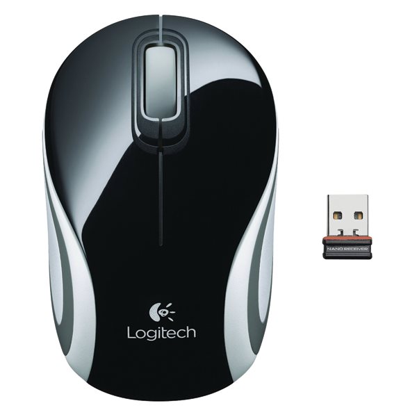 Kancelárska myš Logitech bezdrôtová Mini M187, čierna 910-002731