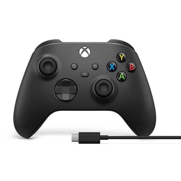 Microsoft Xbox káblový ovládač, carbon black 1V8-00002