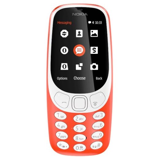 Nokia 3310 Dual SIM 2017, červená A00028109