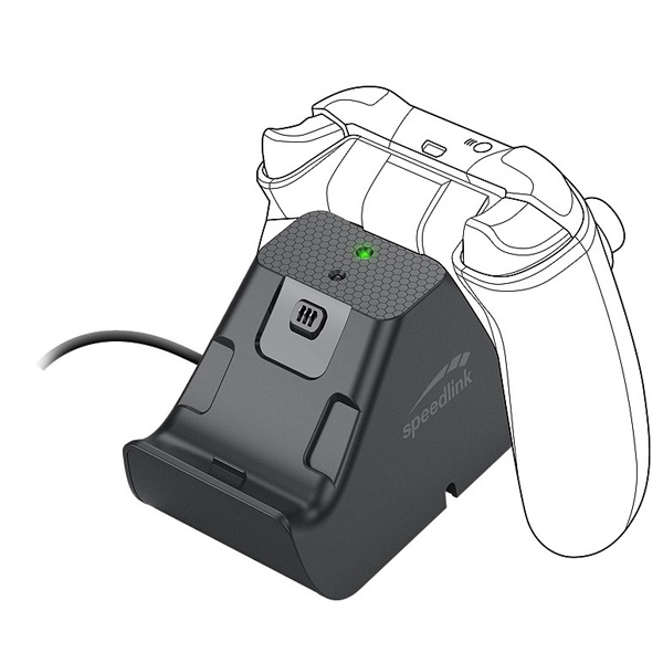 Nabíjačka Speedlink Jazz USB pre Xbox Series X, Xbox One, black SL-260002-BK