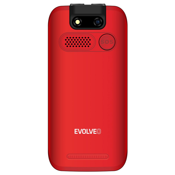 Evolveo EasyPhone EB, červený a nabíjací stojan