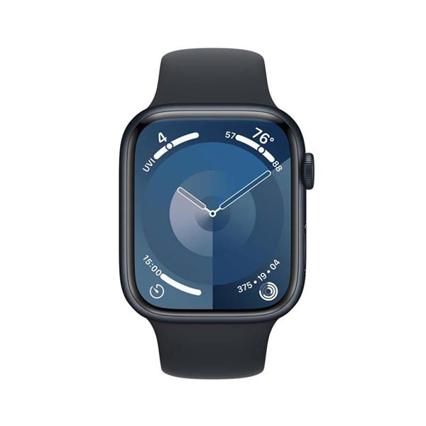Apple Watch Series 9 GPS 45mm polnočná , hliníkové puzdro so športovým remienkom polnočná - M/L