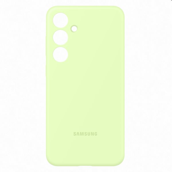 Zadný kryt Silicone Cover pre Samsung Galaxy S24 Plus, svetlozelená