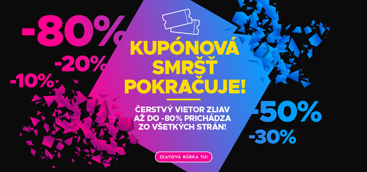 Kupónová smršť pokračuje!