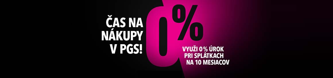 Nakúp na splátky bez úroku a preplatenia! 0% úrok na 10 mesiacov – bez akontácie a bez navýšenia na PlayGoSmart - PGS.sk