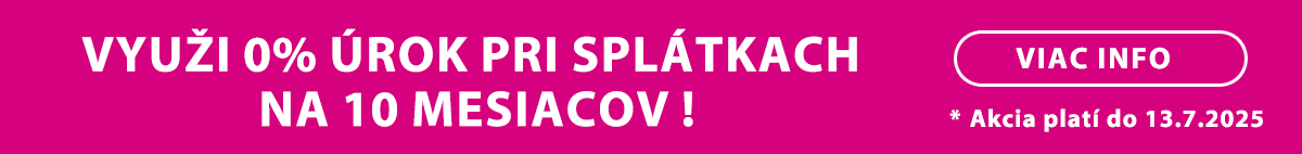 Splátky 0% úrok - banner