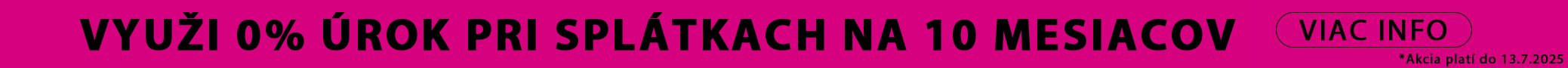 Splátky 0% úrok - banner