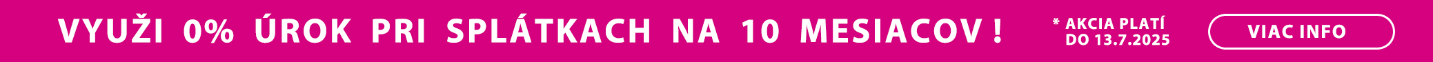 Splátky 0% úrok - banner