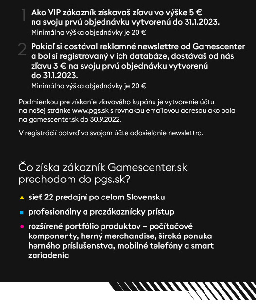 GAMECENTER SA STÁVA PGS - banner