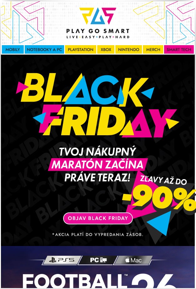 🖤 Black Friday: Zľavy až do -90 % sú tu! Čas na poriadne nákupy! 💣