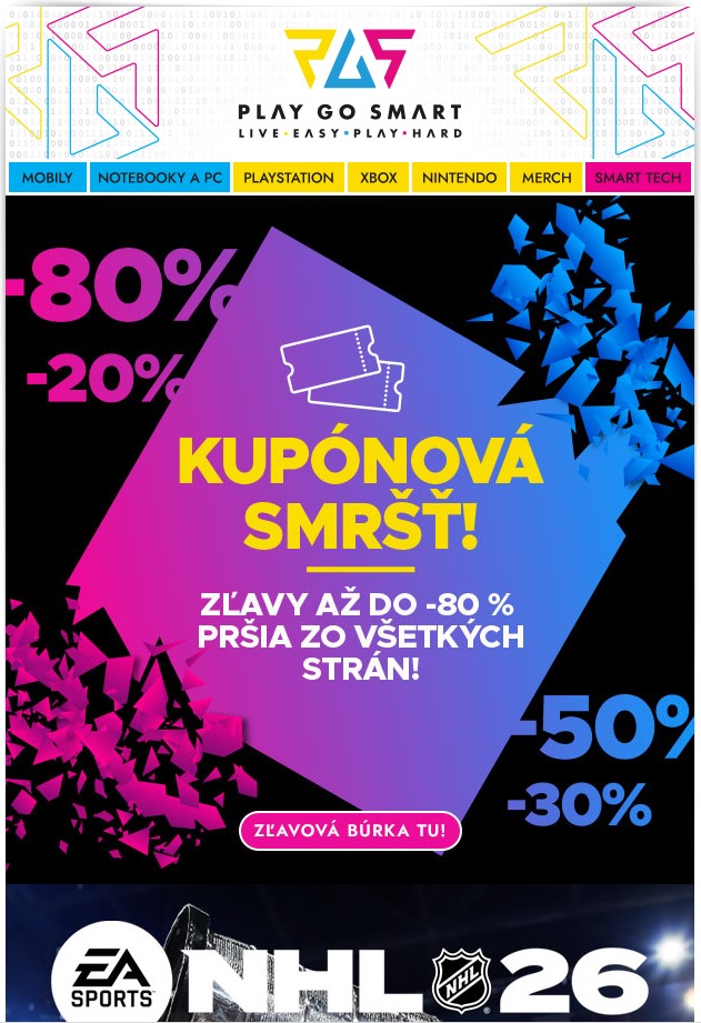 ⏳ Posledné dni kupónovej smršte – zľavy do –80 % už len do nedele! 🌪️