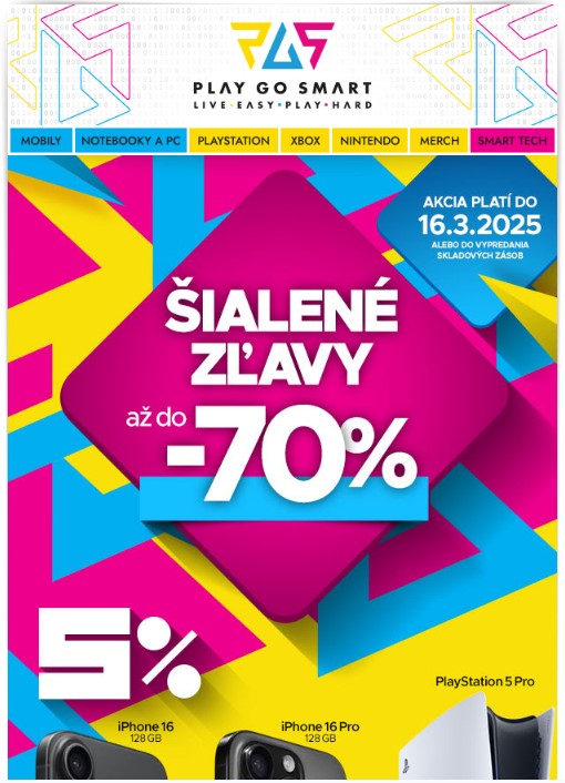 Šialené zľavy v PGS až do -70% 🔥