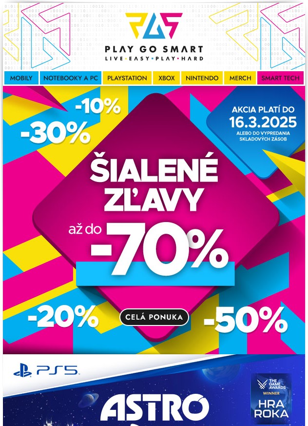 Posledná šanca! Zľavy do -70 % už len chvíľu! 🔥