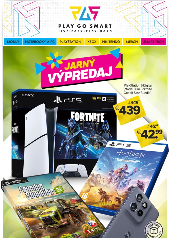 Jarný výpredaj v PGS práve začal. Osviež svoju hernú či smart výbavu teraz ešte výhodnejšie!💰