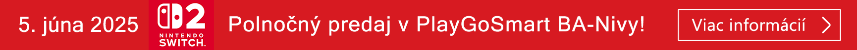 Nintendo Switch 2 polnočný predaj (m2)