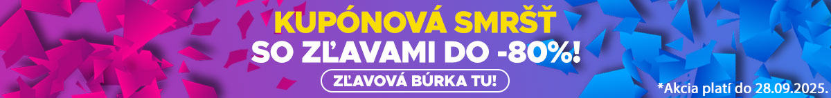 Kupónová smršť so zľavami do -80% pokračuje! - banner