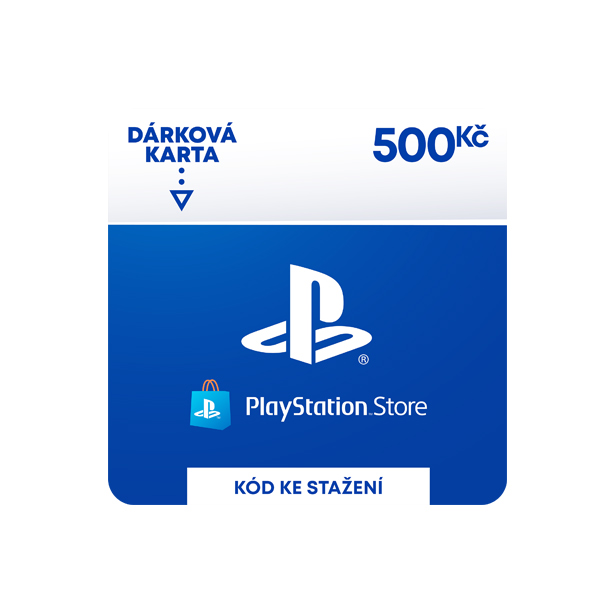 PlayStation Store - darčekový poukaz 500 Kč PlayStation Store - darčekový poukaz 500 Kč