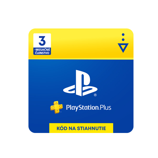 PlayStation Plus 3 mesiace - darčeková karta SK