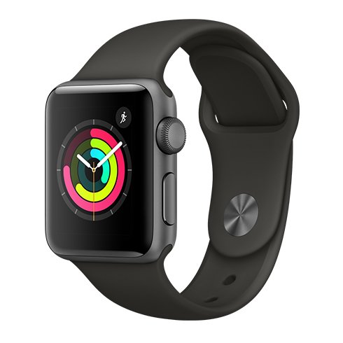 Apple Watch Series 3, 38mm, kozmická sivá, Trieda C - použité, záruka 12 mesiacov