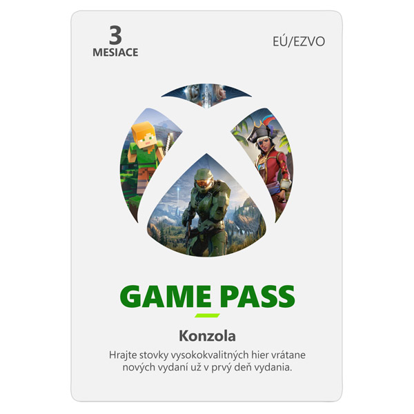 Xbox Game Pass 3 mesačné predplatné