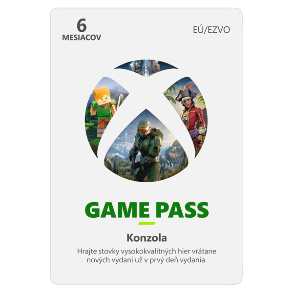 Xbox Game Pass 6 mesačné predplatné