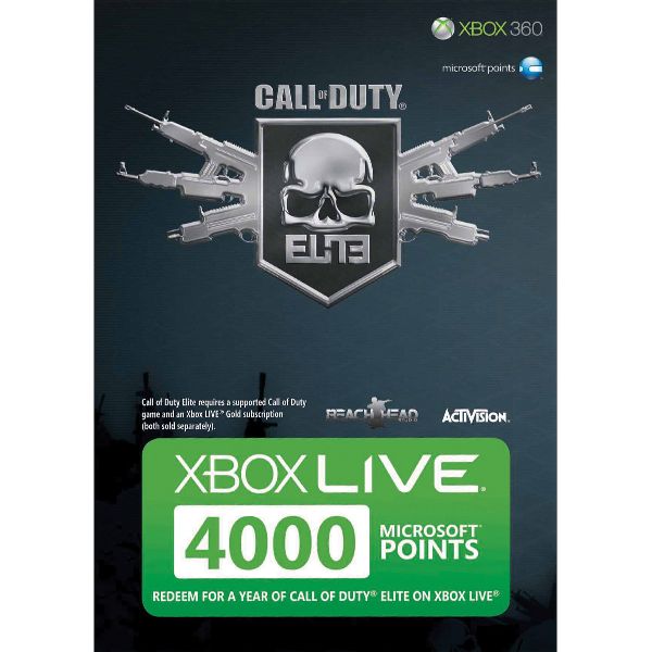 4000 Microsoft Points Xbox LIVE (Call of Duty: Elite)