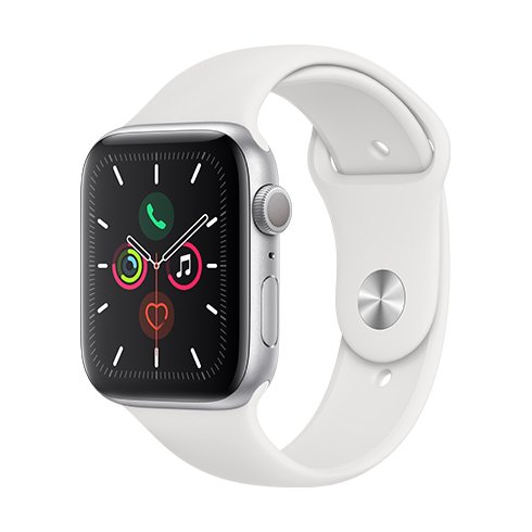 Apple Watch Series 5 GPS, 44mm, strieborná - nový tovar, neotvorené balenie