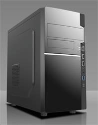 Eurocase skrinka MC 278, mATX, bez zdroja, 2xUSB2.0 1xUSB3.0, čierna
