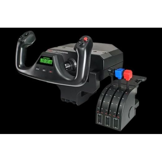 Logitech G Saitek PRO Flight Yoke System - letové simulačné barany a ovládač plynu