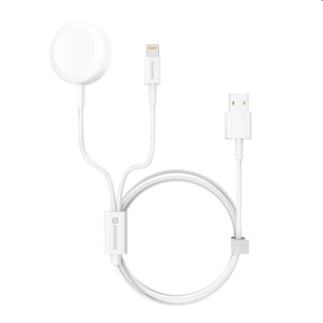 Swissten bezdrôtová nabíjačka pre Apple Watch a Lightining 2in1 Swissten bezdrôtová nabíjačka pre Apple Watch a Lightining 2in1