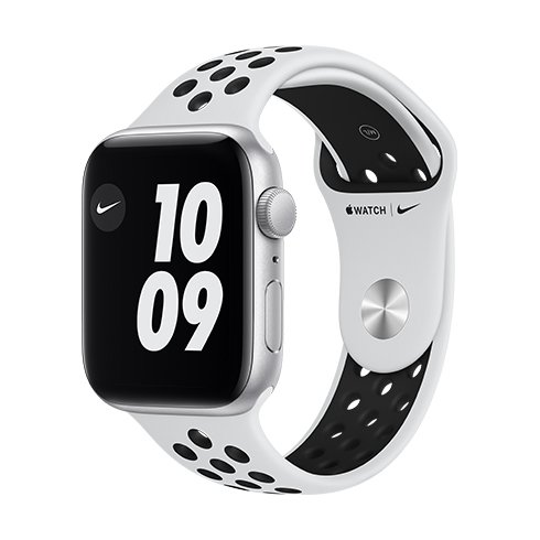 Apple Watch Nike Series 6 GPS, 44mm, sivá, hliníkové puzdro, Trieda C - použité, záruka 12 mesiacov