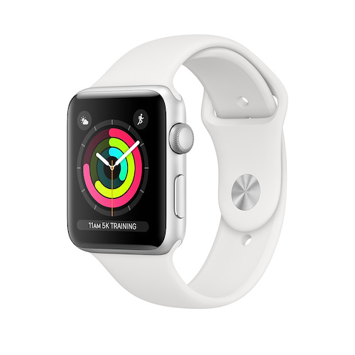 Apple Watch Series 3, SPORT, 38mm, strieborná, Trieda B - použité, záruka 12 mesiacov