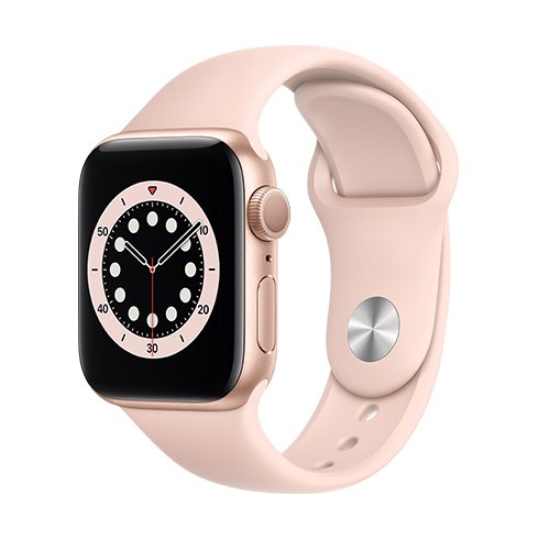 Apple Watch Series 6 GPS, 40mm zlatá, hliníkové puzdro, Trieda C - použité, záruka 12 mesiacov