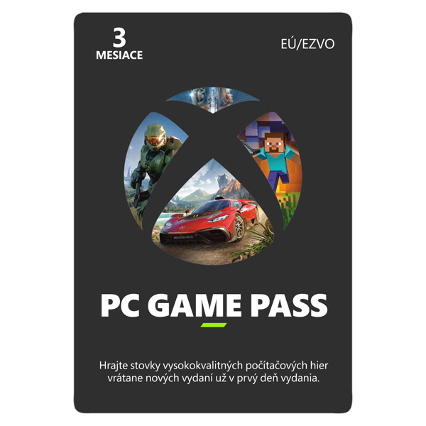 E-shop PC Game Pass 3 mesačné predplatné