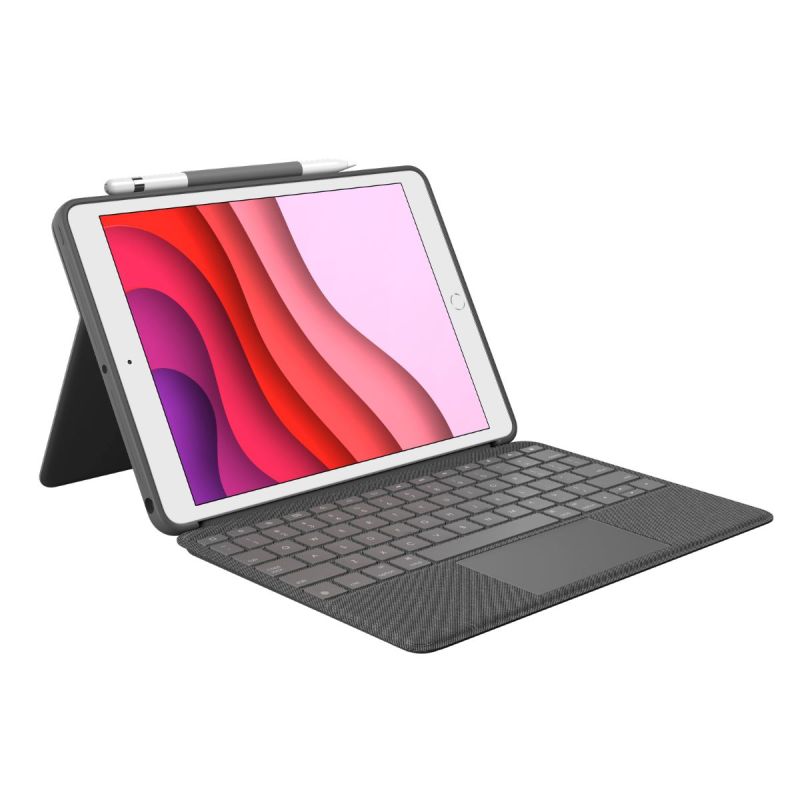 Logitech COMBO TOUCH pre iPad (7., 8. a 9.gen) - GRAPHITE - UK 920-009629